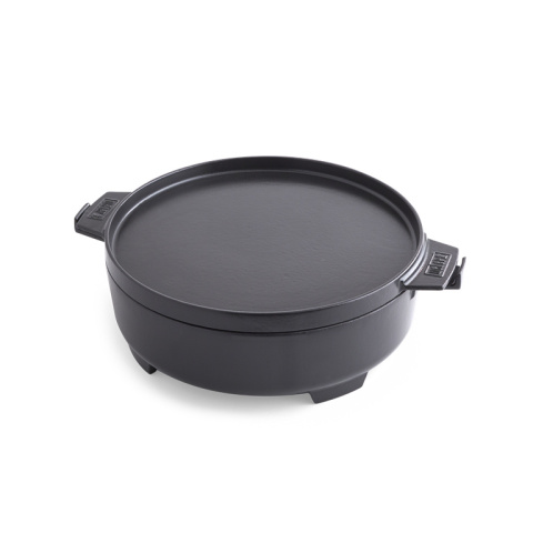 Żeliwny kociołek z żeliwną patelnią Dutch Oven 2 w 1 Weber