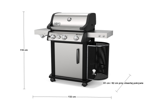 Weber Spirit SP-335 GBS stal szlachetna Weber Spirit SP-335 GBS stal szlachetna