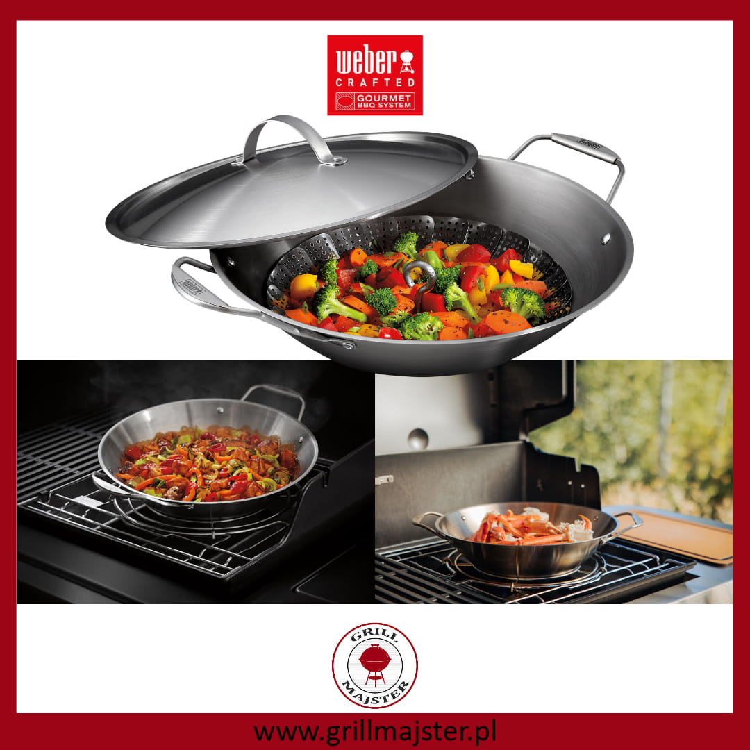 Wok i kosz do grillowania na parze WEBER CRAFTED Wok i kosz do grillowania na parze WEBER CRAFTED