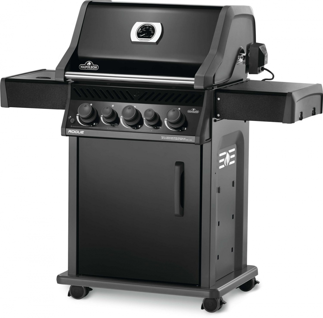 Grill gazowy Napoleon Rogue 425 z palnikiem bocznym, tylnym i rożnem Grill gazowy Napoleon Rogue 425 z palnikiem bocznym, tylnym i rożnem