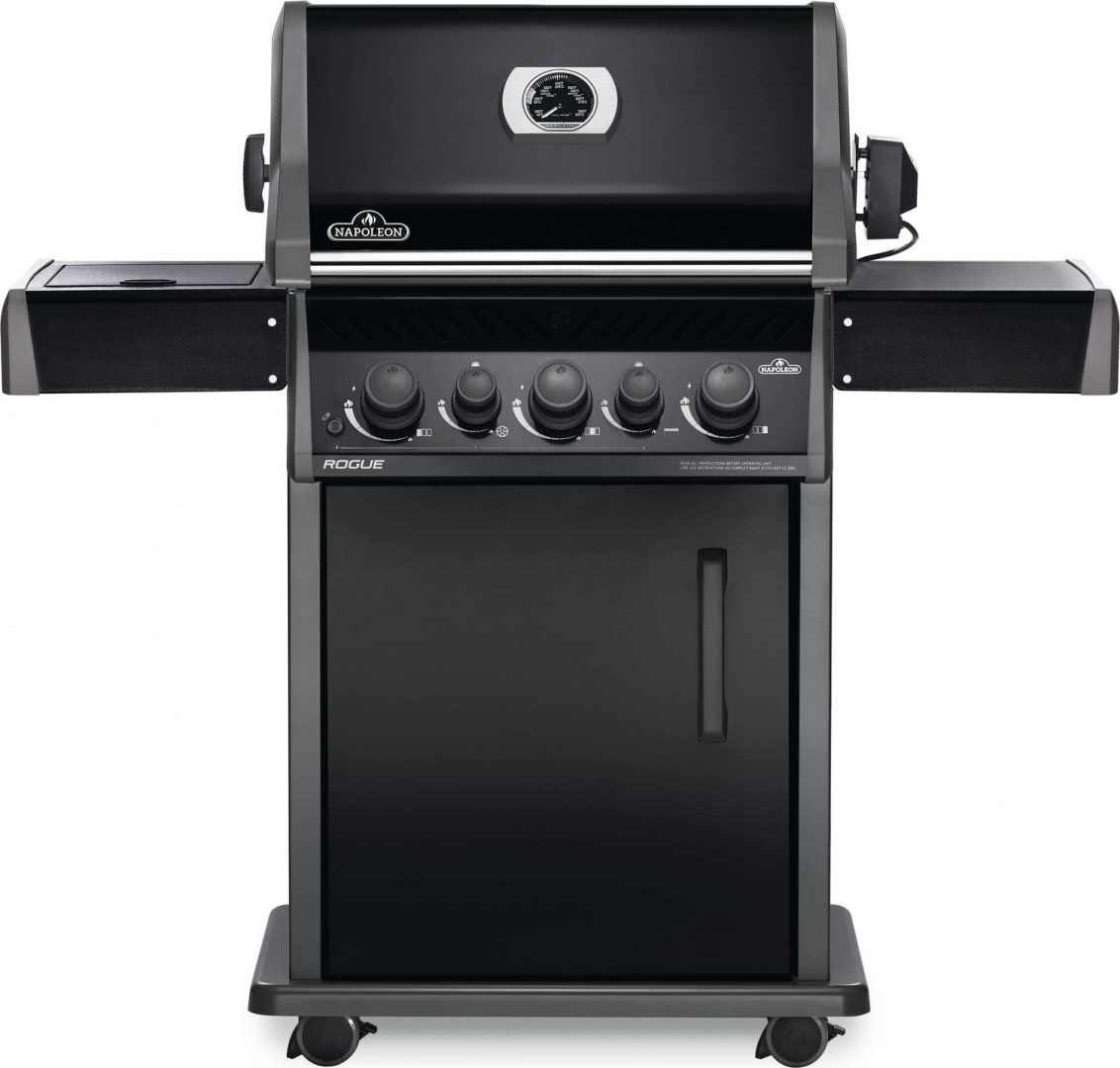 Grill gazowy Napoleon Rogue 425 z palnikiem bocznym, tylnym i rożnem Grill gazowy Napoleon Rogue 425 z palnikiem bocznym, tylnym i rożnem