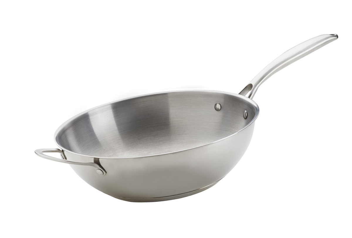 Wok ze stali szlachetnej Wok ze stali szlachetnej