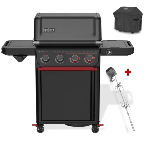 Weber Spirit EPX-435R Stealth z rożnem POKROWIEC GRATIS!!!